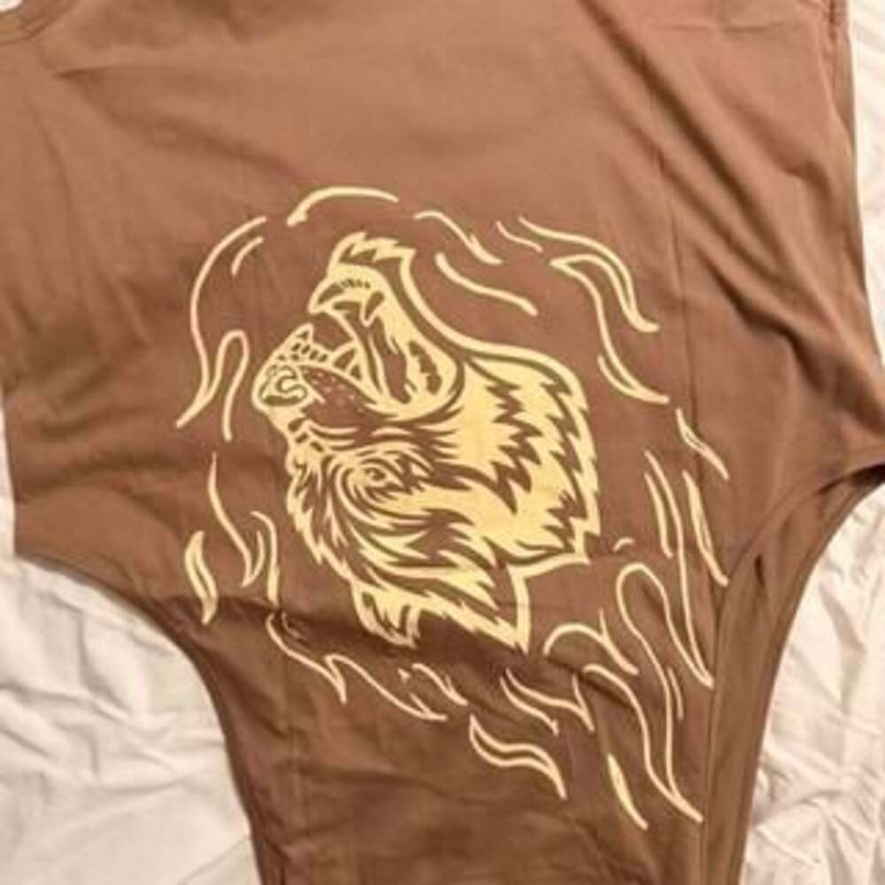 Darc Sport "Wolves Forever" Tank Top - Brown with Roaring Wolf Graphic - XL